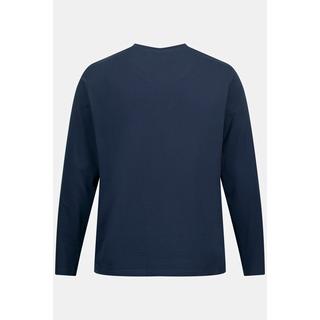 JP1880  Maglia basic con scollo a V e maniche lunghe, fino alla tg. 8XL 