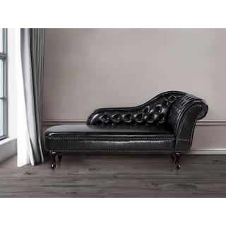 Beliani Chaise longue versione destra en Pelle sintetica Glamour NIMES  