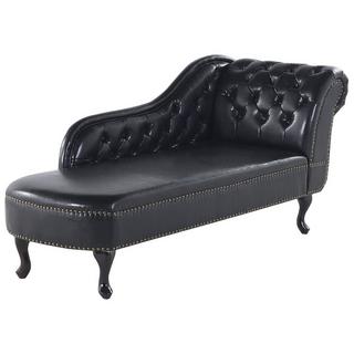 Beliani Chaise longue versione destra en Pelle sintetica Glamour NIMES  