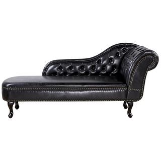 Beliani Chaise longue versione destra en Pelle sintetica Glamour NIMES  