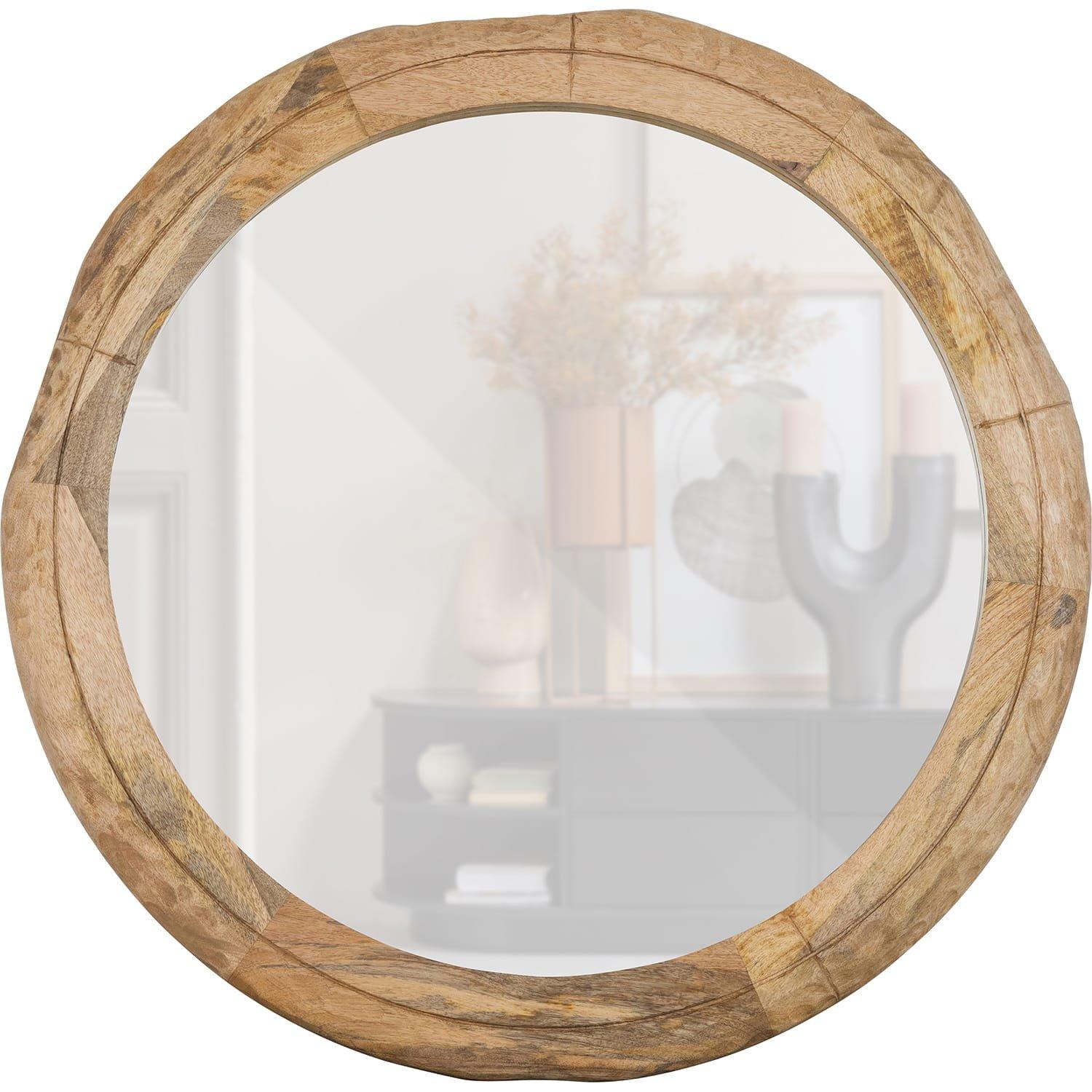 Image of Wandspiegel Rion Mangoholz natur 101x101 Wandspiegel Rion Mangoholz natur 101x101
