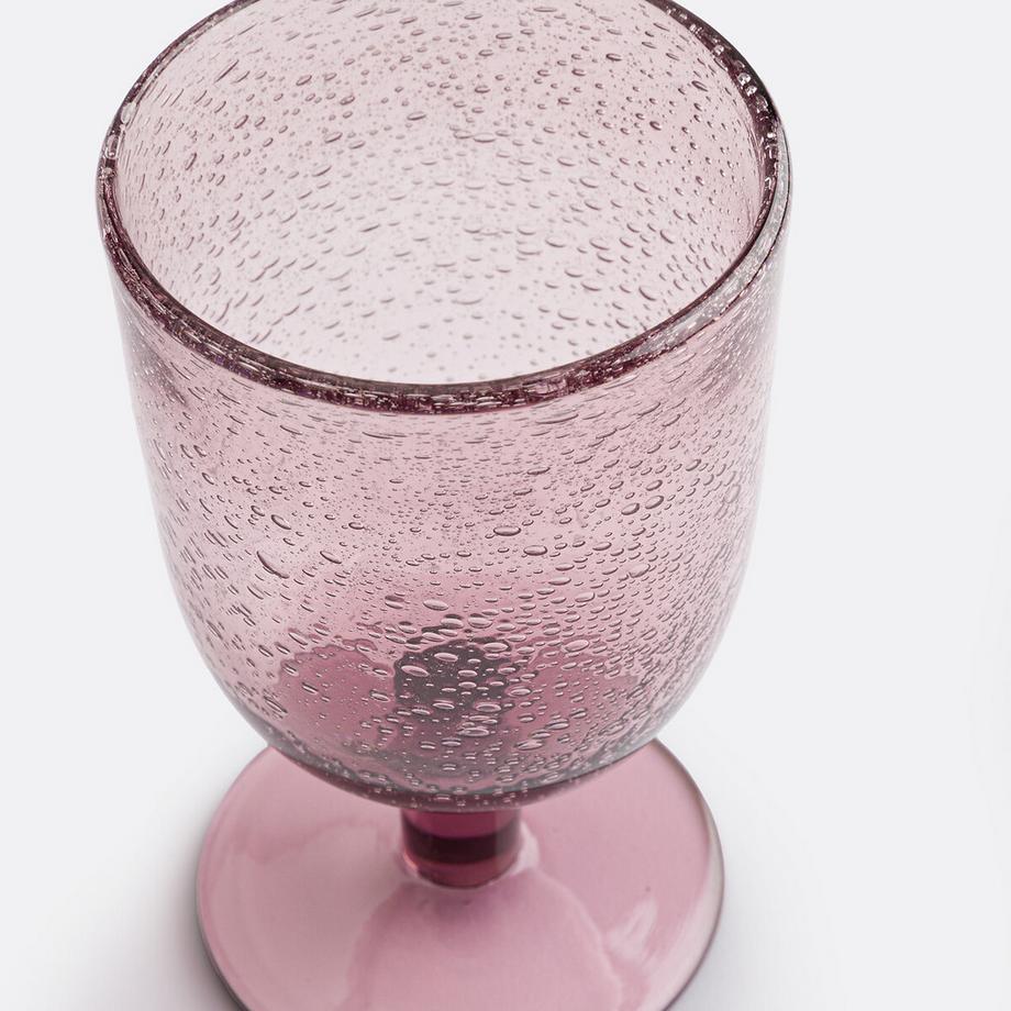 La Redoute Intérieurs Lot de 6 verres à pied verre bullé  