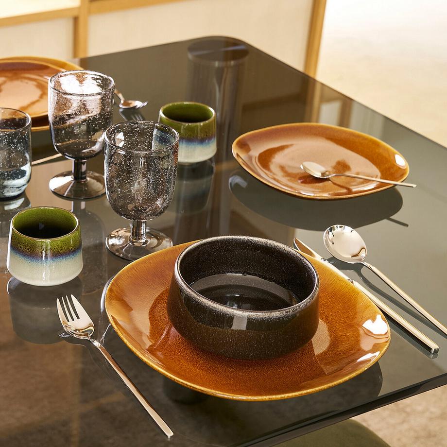 La Redoute Intérieurs Lot de 6 verres à pied verre bullé  