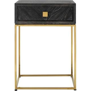 mutoni Table de chevet Blackbone noir or 50  