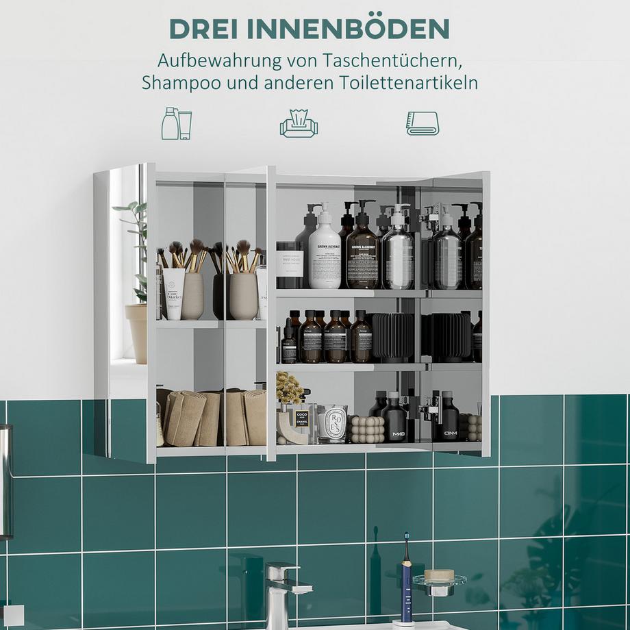 Kleankin Armoire à miroir  