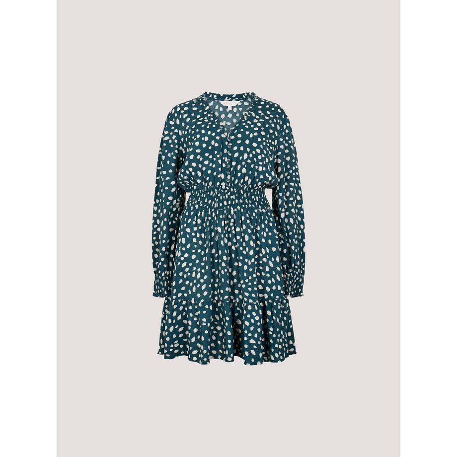 APRICOT Minikleid aus Crêpe mit unregelmäßigen Punkten  