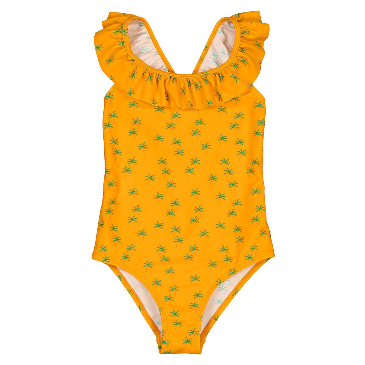Image of Badeanzug Palmen Mädchen Gelb 12A