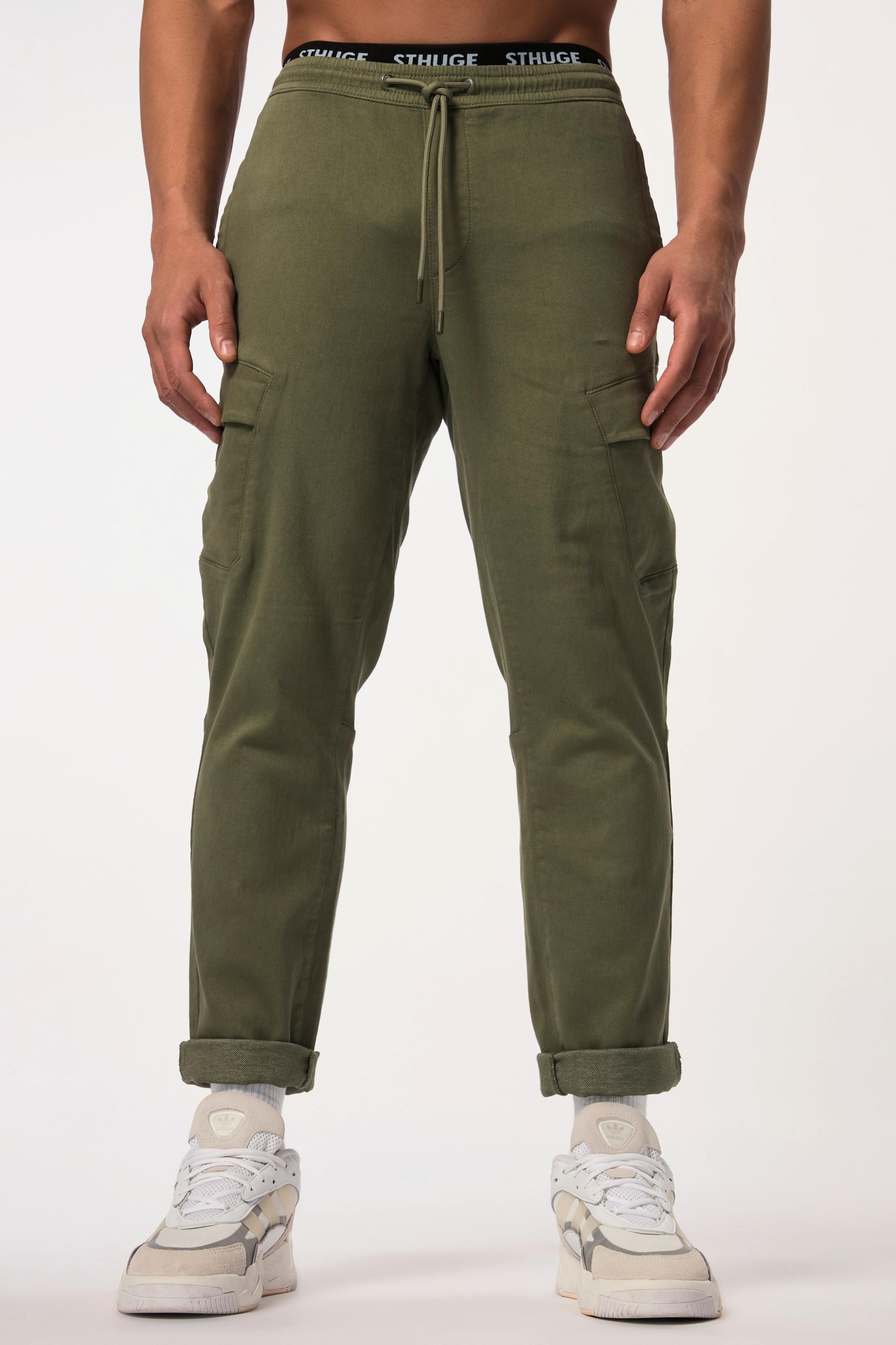 Sthuge  Pantaloni cargo con FLEXLASTIC® e cintura elastica, fino alla tg. 8XL 