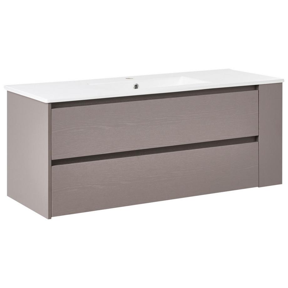 Wandmontierter Waschtischunterschrank mit Waschbecken aus MDF-Platte Modern MANCORA