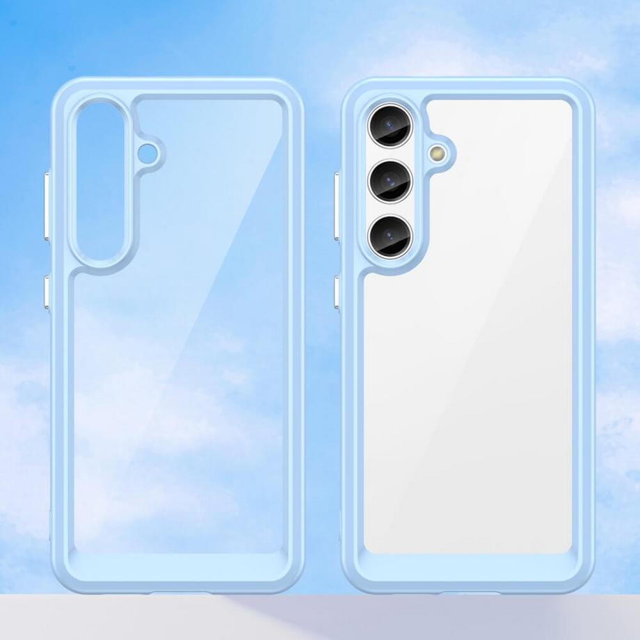 Cover-Discount  Galaxy S25+ Plus - Schützende Acryl-Handyhülle mit erhöhtem Rand 