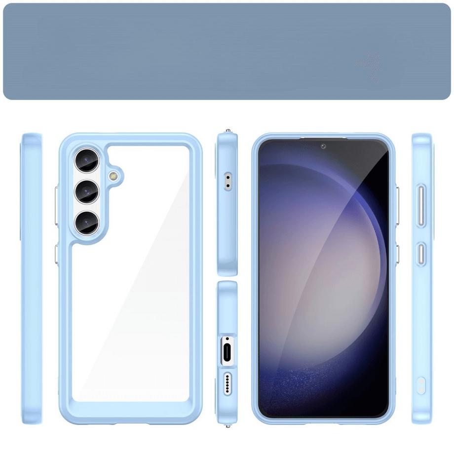 Cover-Discount  Galaxy S25+ Plus - Schützende Acryl-Handyhülle mit erhöhtem Rand 