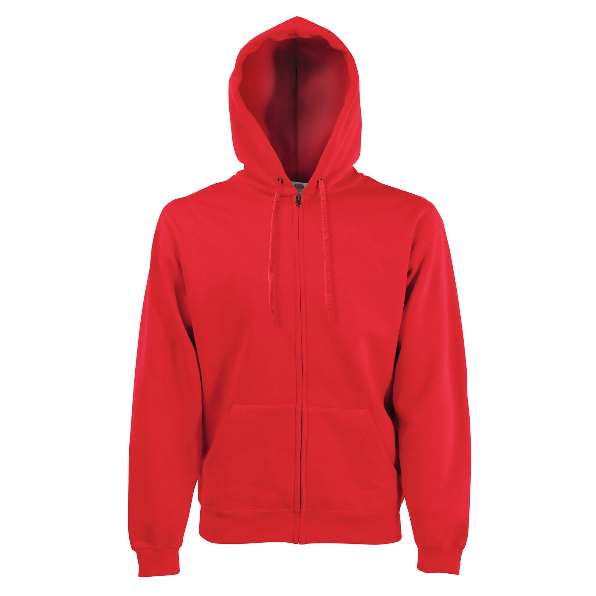 Image of Premium Kapuzenpullover Herren Rot Bunt XL