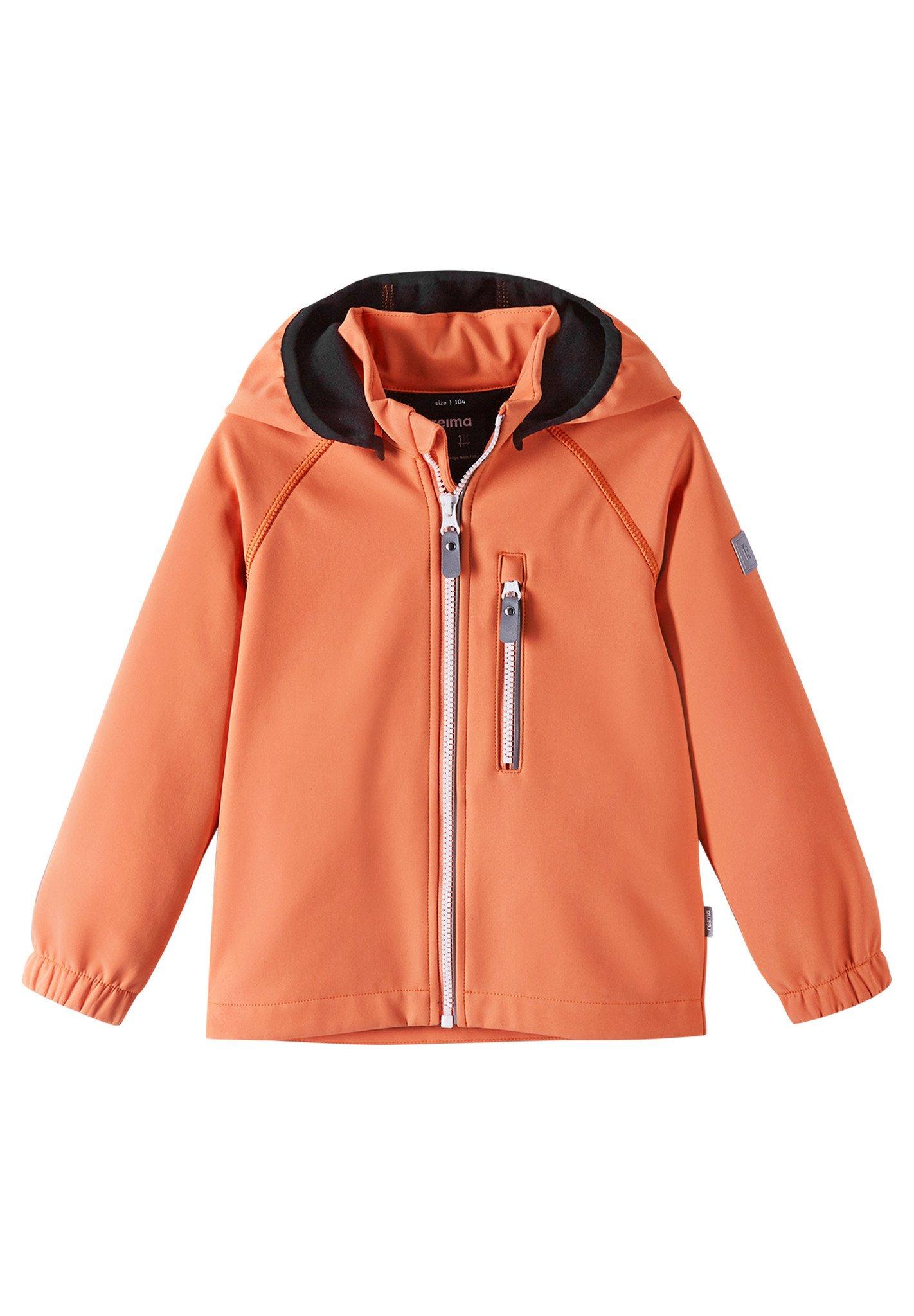 Image of Kinder Softshell Jacke Vantti Cantaloupe Orange Mädchen Orange 80