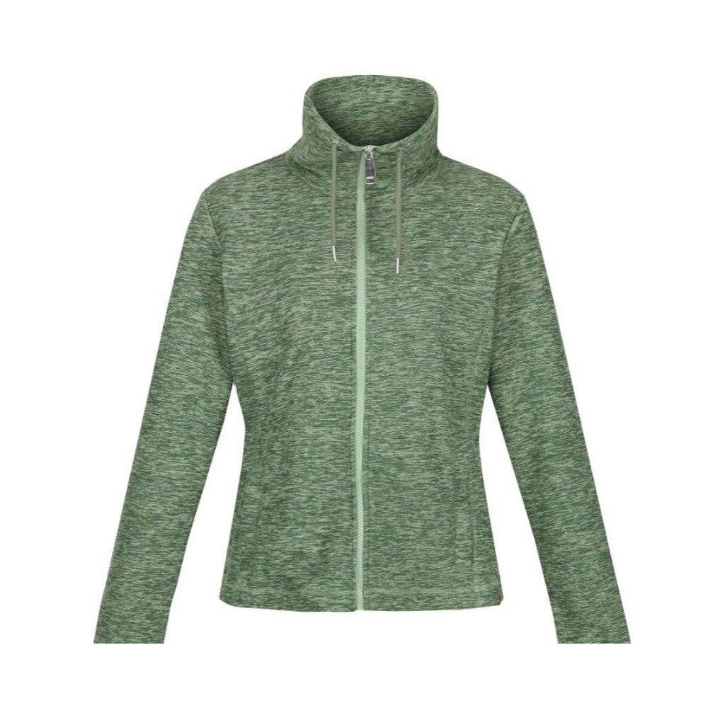 Image of Kizmitt Fleecejacke Durchgehender Reißverschluss Damen Apfelgrün 44