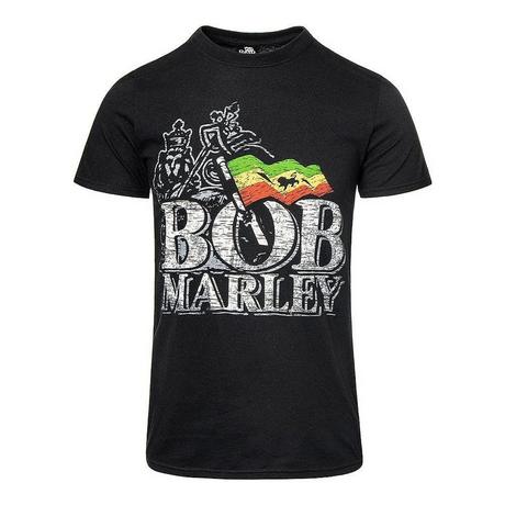 Bob Marley Bob Marley Flaggen Print Regular Fit T-Shirt  