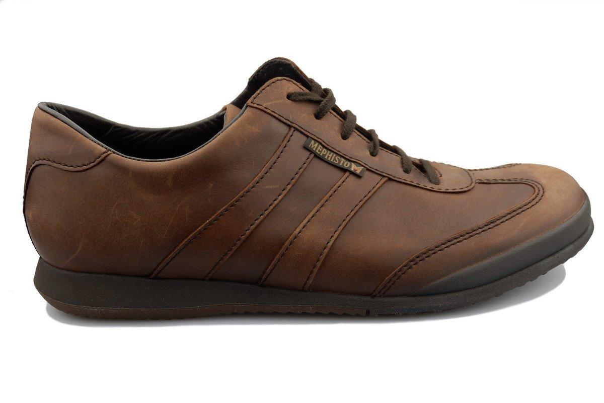 Image of Idwal - Leder Sneaker Herren Braun 46