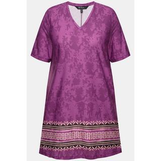 Ulla Popken Maglia lunga Stampa All-Over Scollo a V  