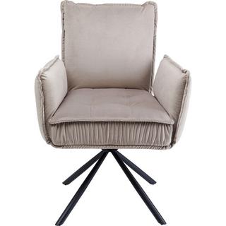 mutoni Chaise avec accoudoirs Chelsea gris  