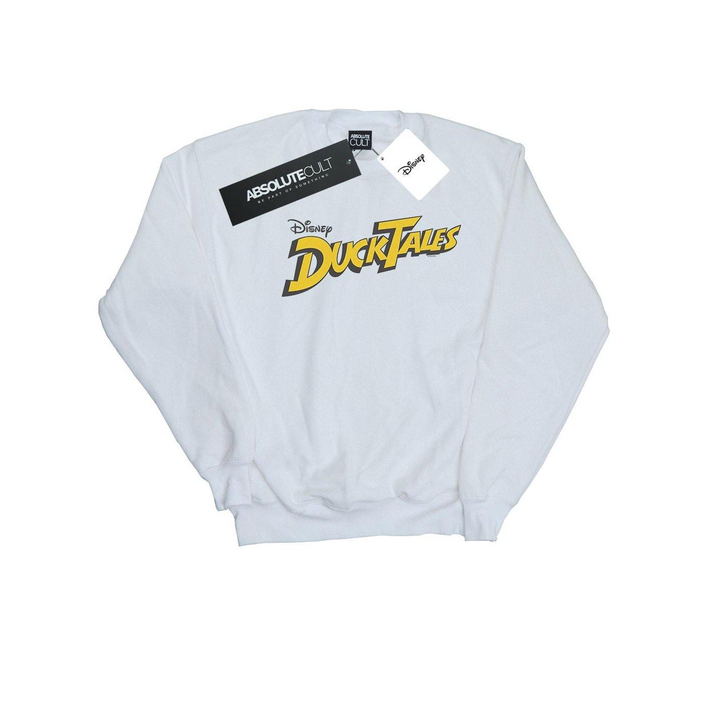 Image of Duck Tales Logo Sweatshirt Unisex Weiss 152-158