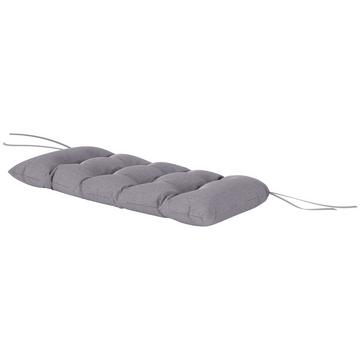 Coussin de banc 105 x 46 x 12,5 cm Coussin de banc avec sangles Coussin de siège d'extérieur Coussin de chaise hydrofuge UPF50+ Coussin de siège Coussin de siège Coussin de banc pour meubles de jardin Banc Gris