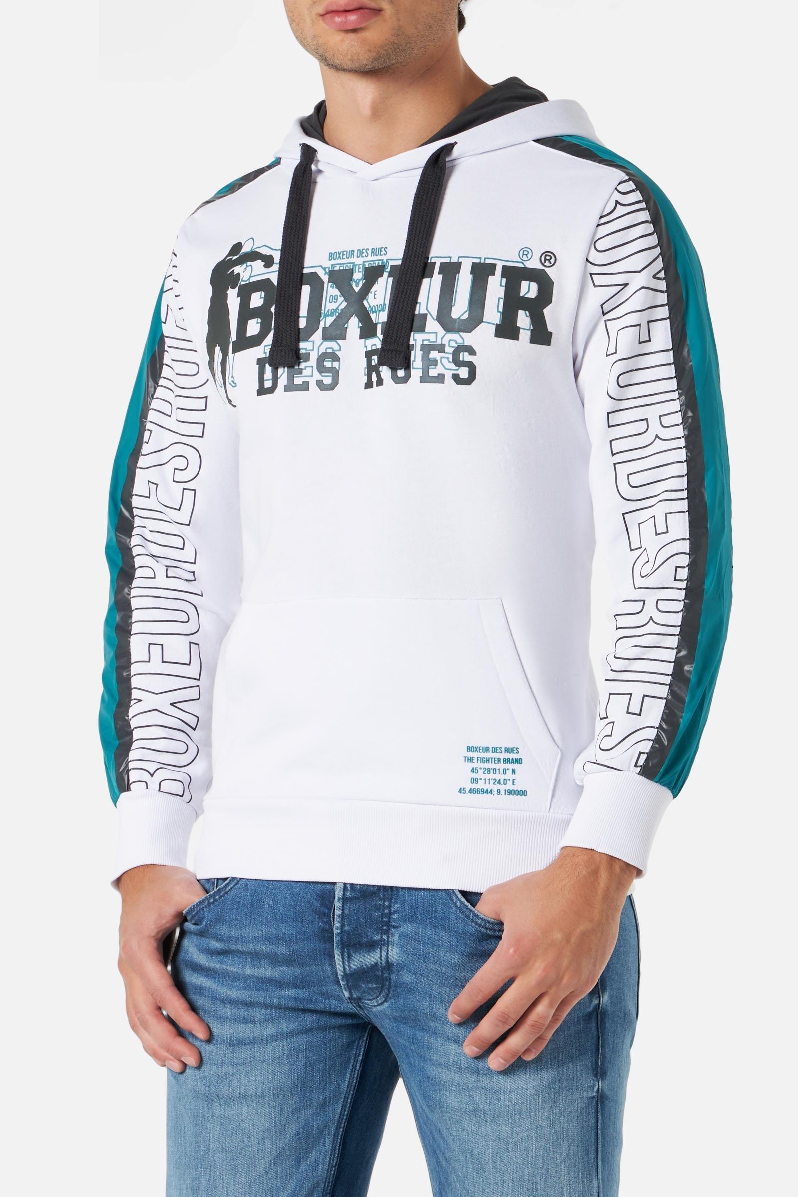 Image of Kapuzenpullover Hoodie With Raglan Sleeves Herren Weiss S