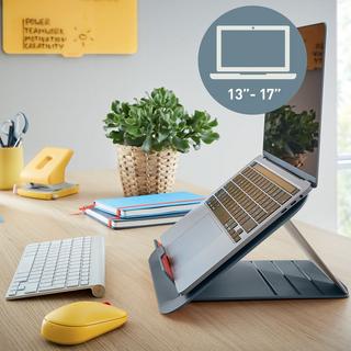 Leitz  Notebook-Ständer Ergo Cosy für Laptops 13" bis 17" Grau 