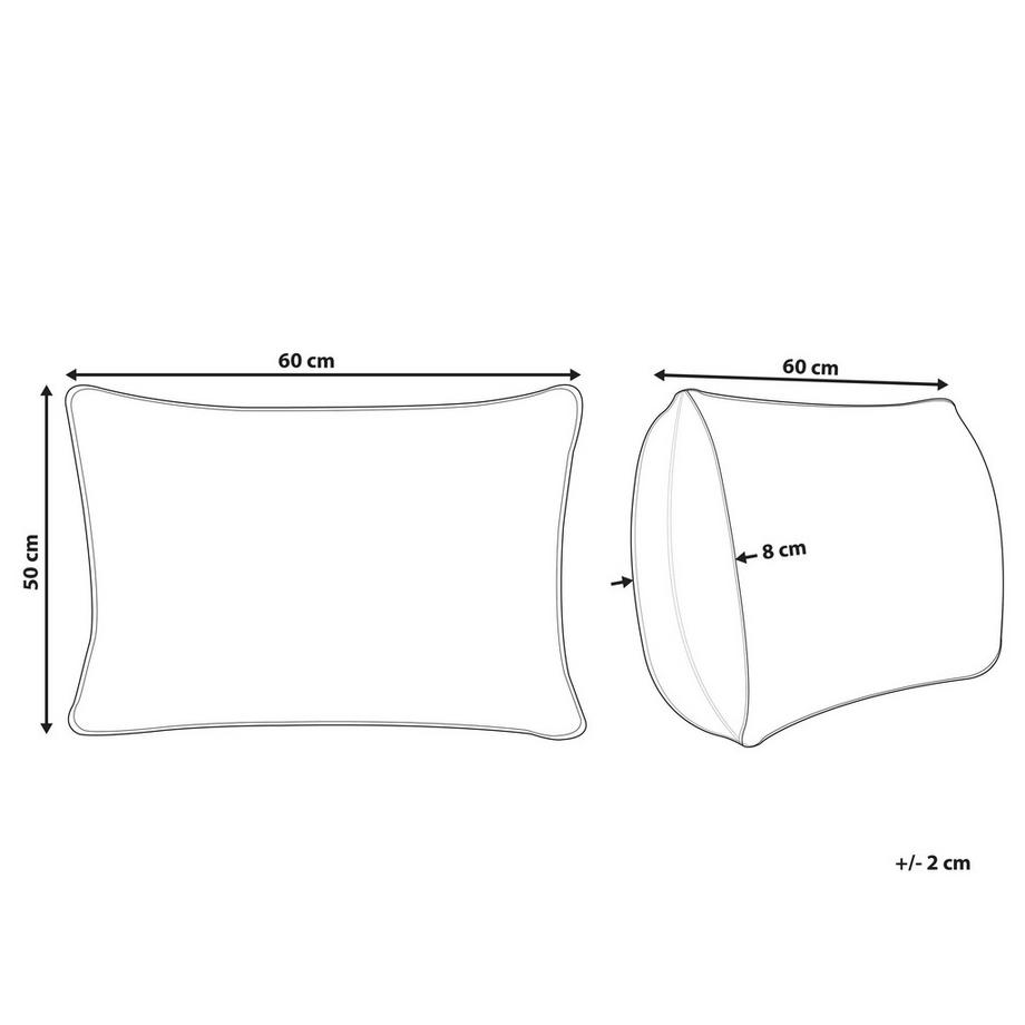 Beliani Aneto Guanciale in Cotone  