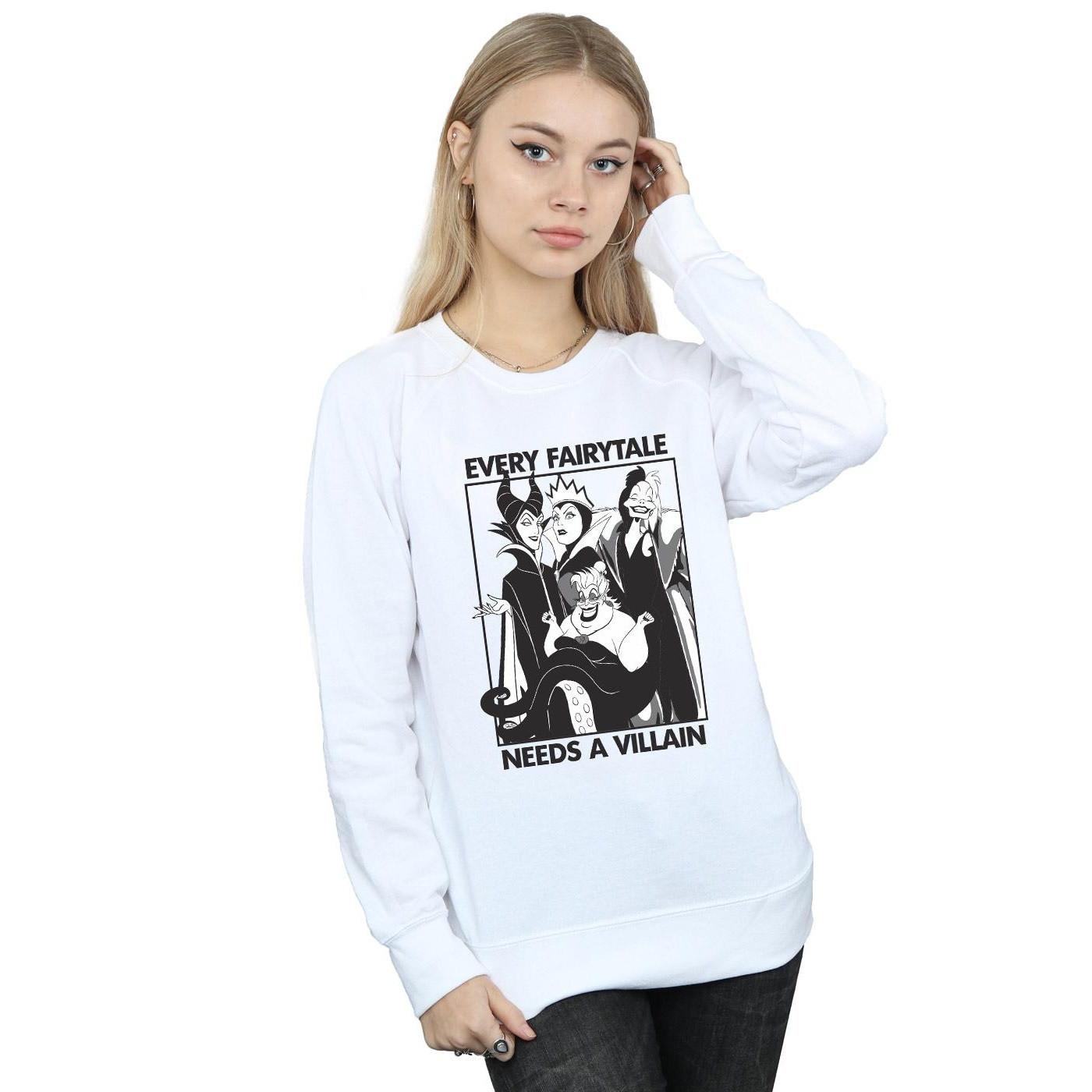 Disney PRINCESS  Every Fairy Tale Needs A Villain Sweatshirt 