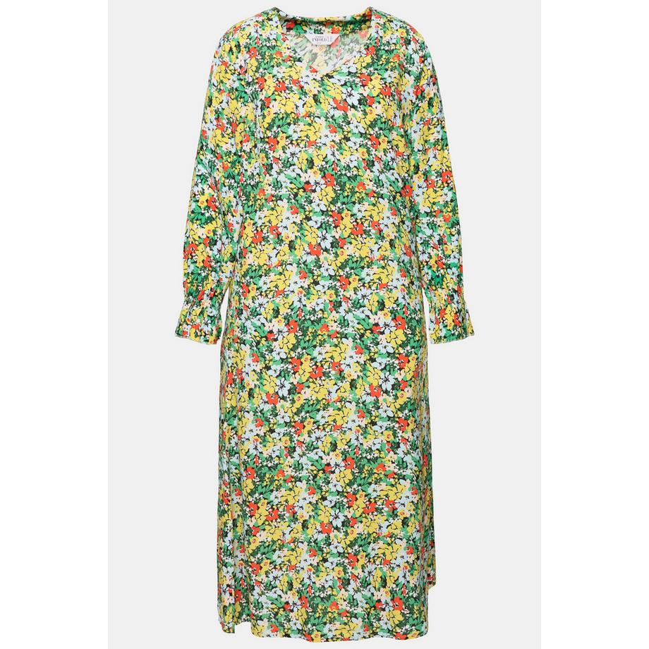 Studio Untold Maxi Abito Taglio Svasato Maniche Lunghe Stampa Floreale  