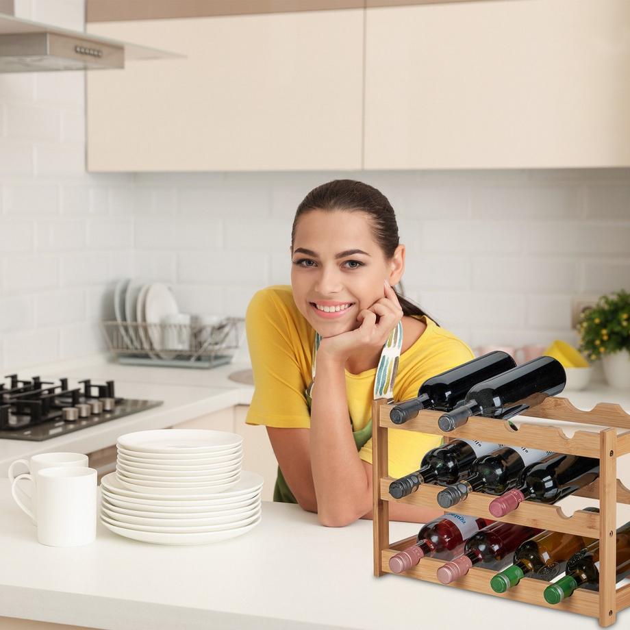 Northio Portabottiglie per 12 bottiglie  