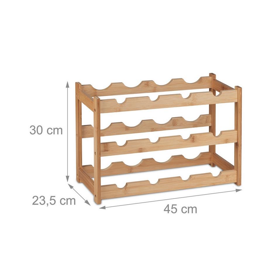 Northio Portabottiglie per 12 bottiglie  
