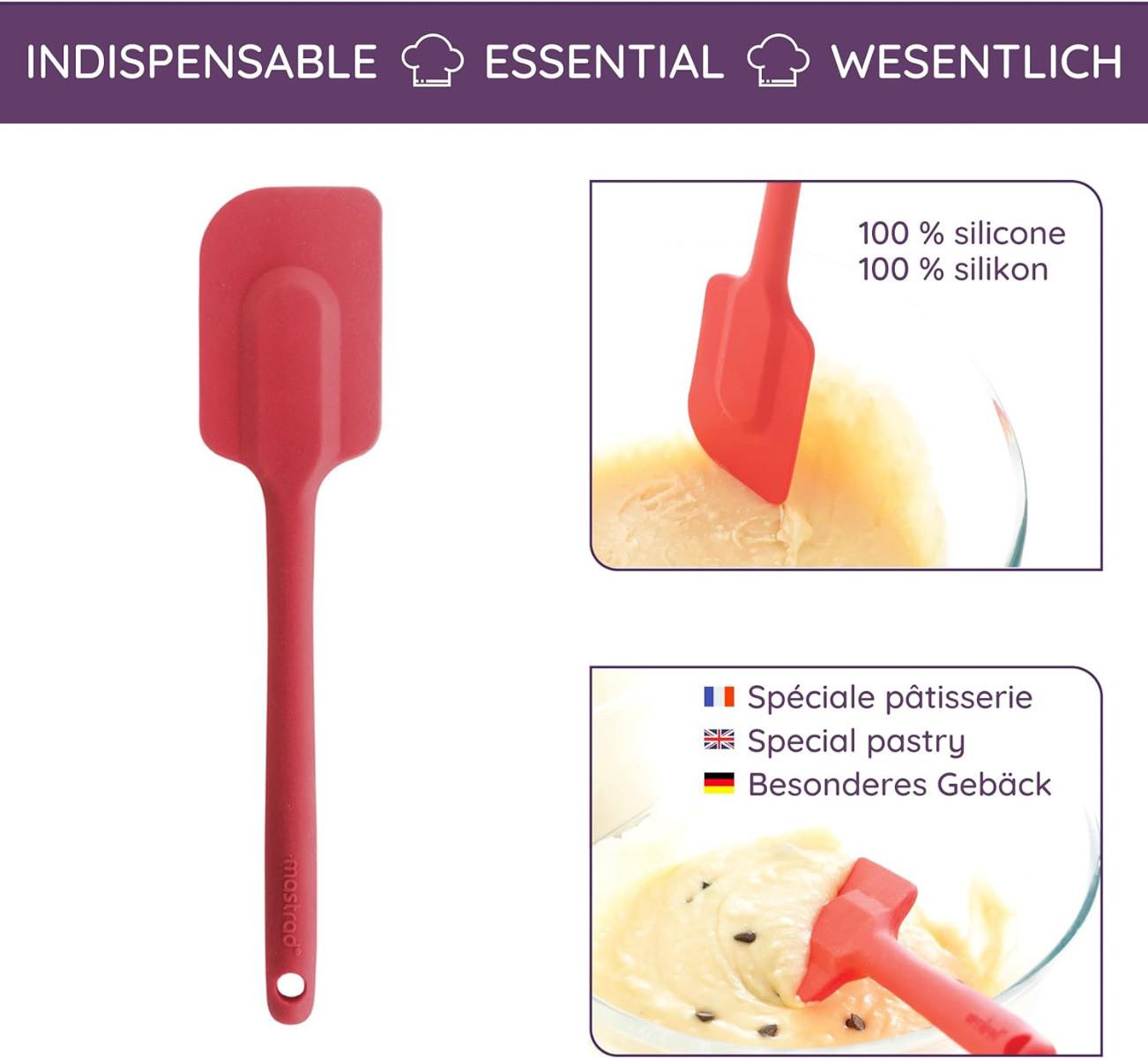 mastrad  Spatule en silicone rouge 