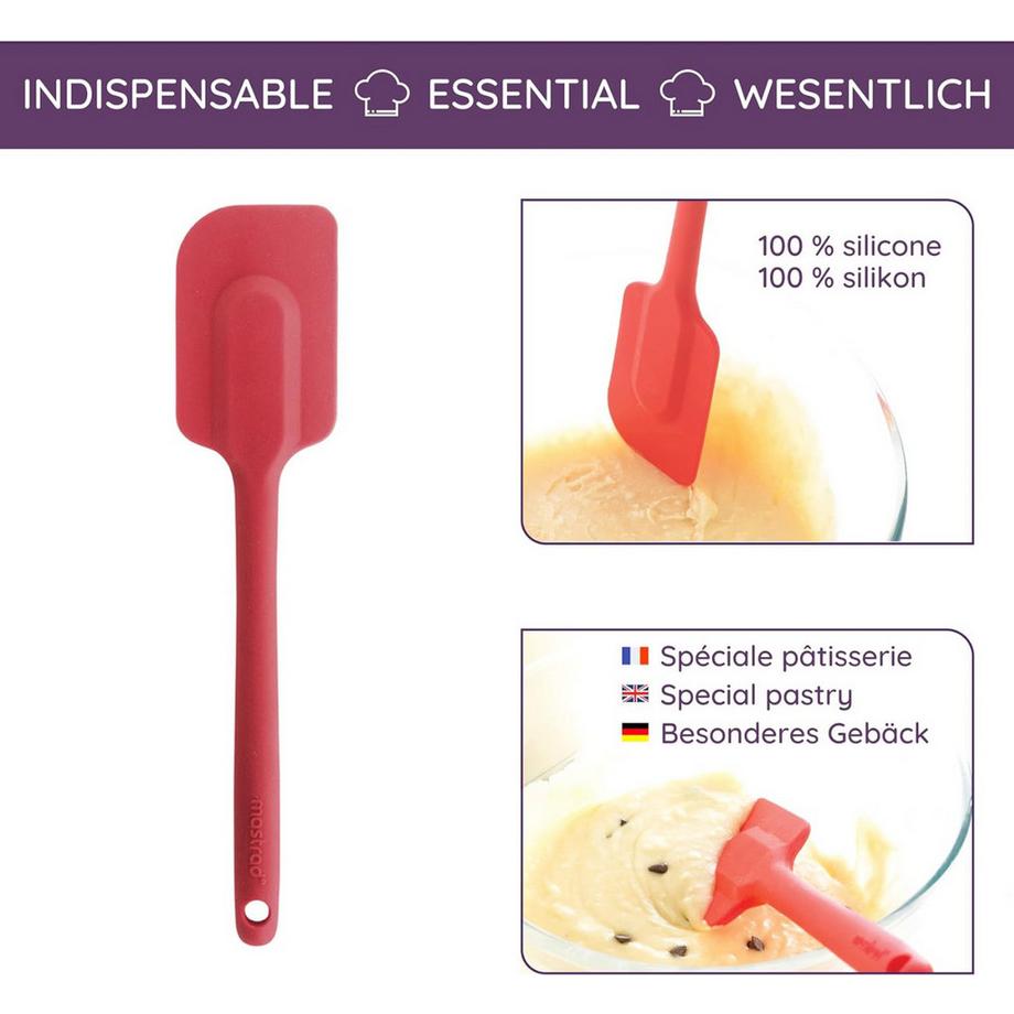 mastrad  Spatule en silicone rouge 