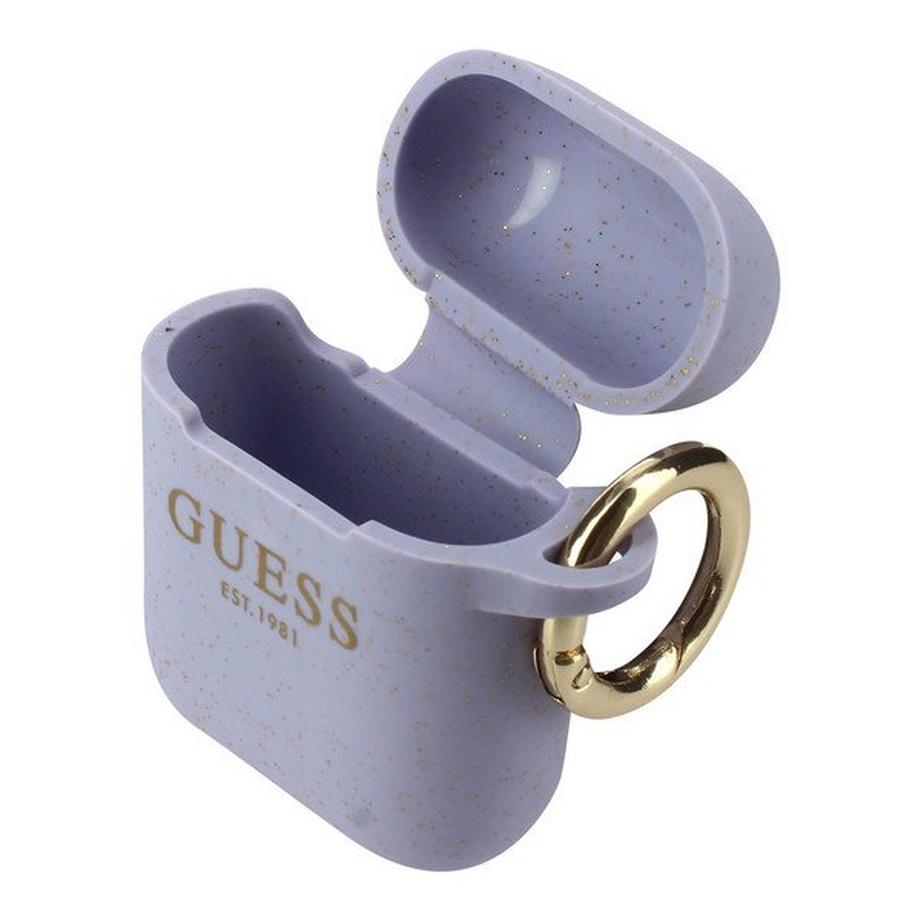 Guess AirPods Glitter Hülle Violett