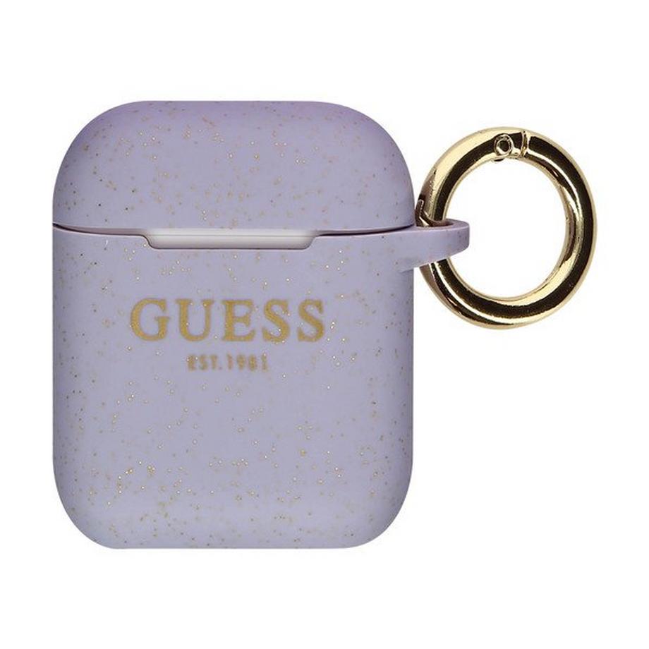 GUESS  Guess AirPods Glitter Hülle Violett 