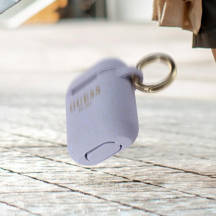 GUESS  Guess AirPods Glitter Hülle Violett 