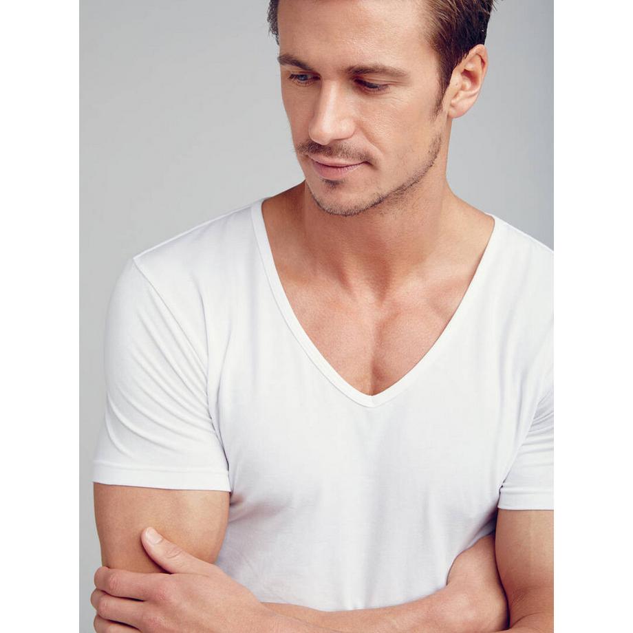 JOCKEY Cotton+ T-Shirt Manches Courtes Col V Lot de 2  