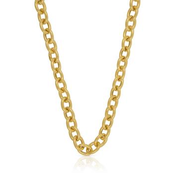 Collier rond d'forçat en or jaune 750, 6,4mm, 45cm