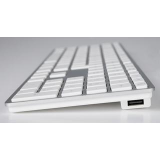 LMP  25059 clavier USB QWERTZ Suisse Argent, Blanc 