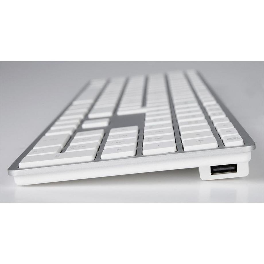 LMP  25059 tastiera USB QWERTZ Svizzere Argento, Bianco 