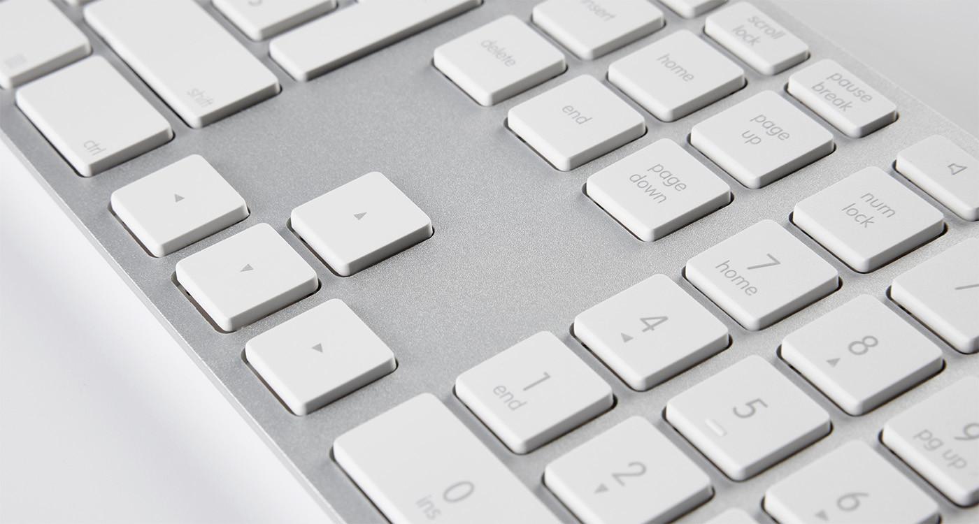 LMP  25059 clavier USB QWERTZ Suisse Argent, Blanc 