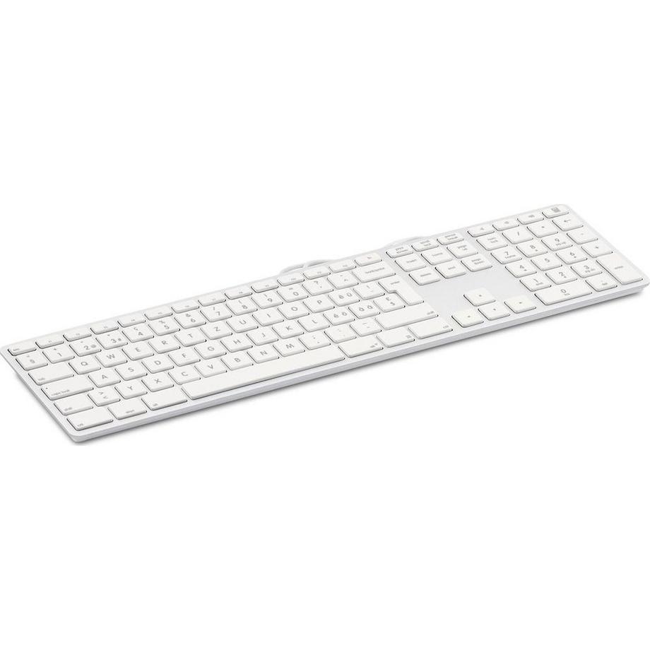 LMP  25059 tastiera USB QWERTZ Svizzere Argento, Bianco 