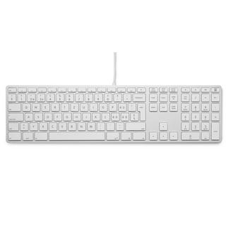 LMP  25059 clavier USB QWERTZ Suisse Argent, Blanc 