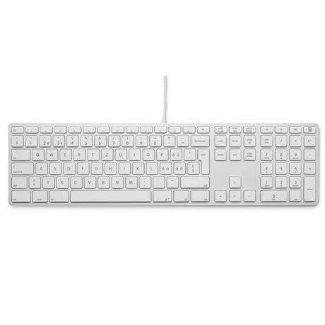 LMP  25059 clavier USB QWERTZ Suisse Argent, Blanc 