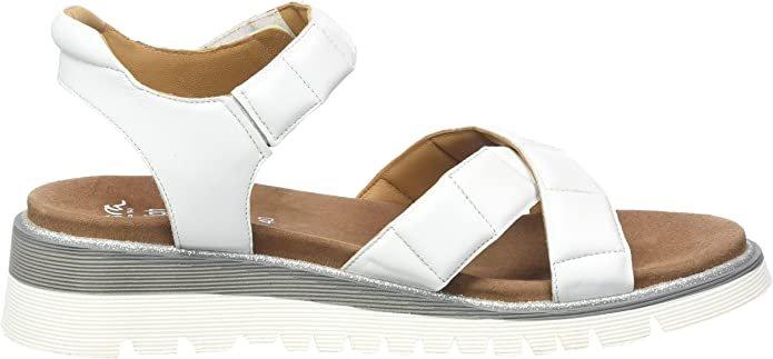 Image of Kent - Leder Sandale Damen Weiss 42