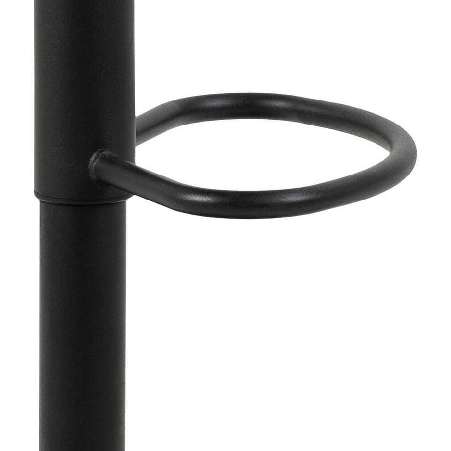 mutoni Tabouret de bar Shields anthracite pivotant 109 (1 pièce)  
