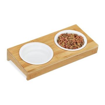 Futterstation mit Keramiknäpfen