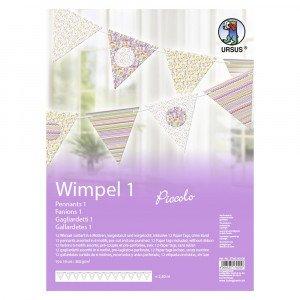 Image of Wimpel 1 Fahnenbanner Unisex Violett ONE SIZE
