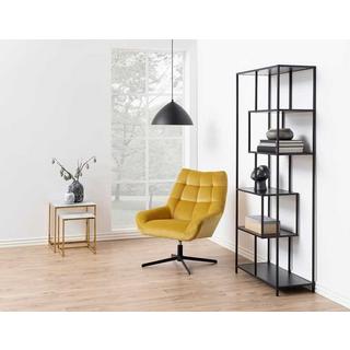 mutoni Bücherregal Multiple Bronx 4 Böden Melamin Esche Schwarz 77x35x185cm  