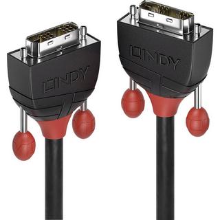 LINDY  LINDY 10m DVI-D Single Link Kabel, Black Line 